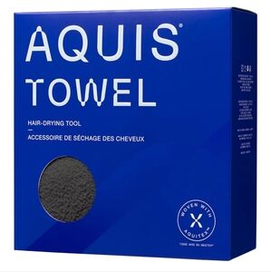 Aquis Hair-Drying Towel In Black